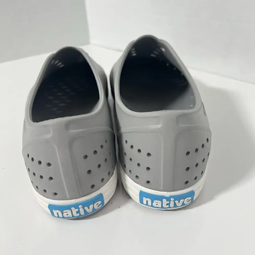 Native Shoes Women's Jefferson Flax Gray White Size 9 NEW